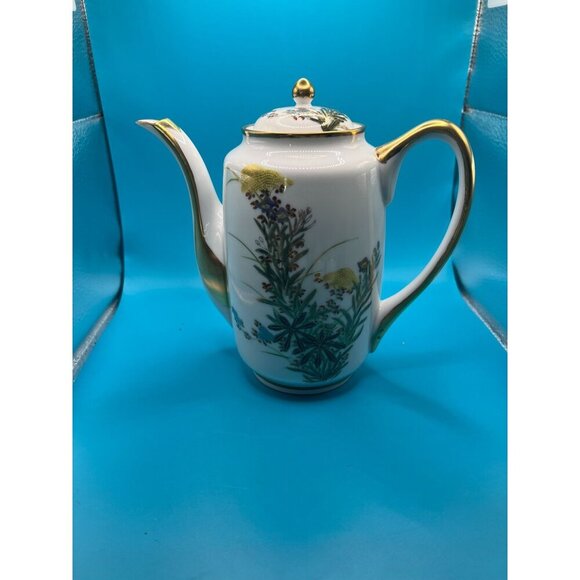 Vintage Kutani Made in Japan 15 piece  Porcelain Tea Set With Floral & Gold Deta - Picture 2 of 13